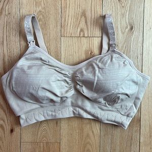 Kindred Bravely Sublime Hands-Free Nursing and Pumping Bra Medium Busty - Beige